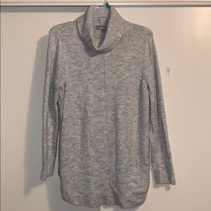 Long gray sweater!